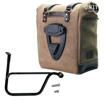 Bolso lateral dividido de cuero + DX marco Triumph Speed Twin 1200 (2019 hasta ahora)