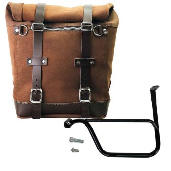 Bolsa lateral en piel dividida +marco izquierdo Triumph Speed Twin 1200 (2019 hasta ahora)