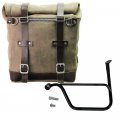 Bolso lateral Scram en serraje 22L-30L + Bastidor izquierdo Triumph Speed Twin 1200 & RS (2019-2024)