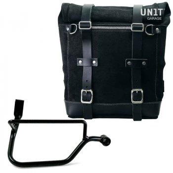 Bolso lateral dividido en cuero + cuadro Triumph Street Twin 900 DX (2016 hasta ahora)