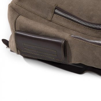 Bolsa de tanque en cuero serraje