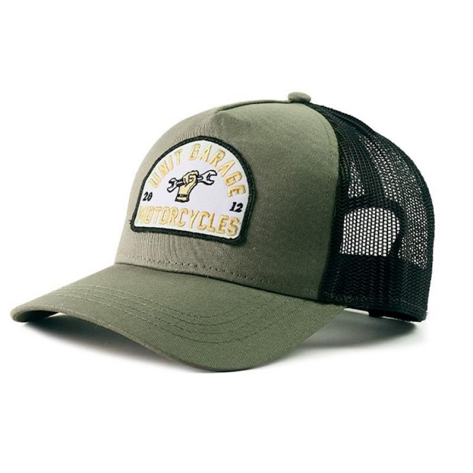Trucker Unit gorra de garaje verde
