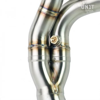 Colector de silenciador sin catalizador en acero inoxidable