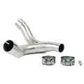 Colector de escape sin catalizador en acero inoxidable Ducati DesertX