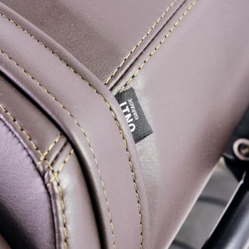 Funda de silla de cuero marrón (silla larga)