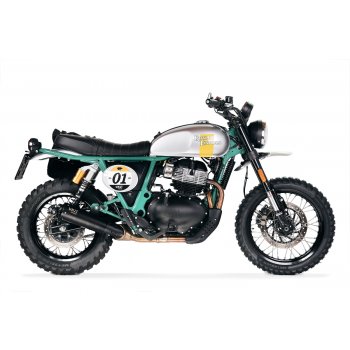 Funda de asiento de cuero para Royal Enfield Bear 650