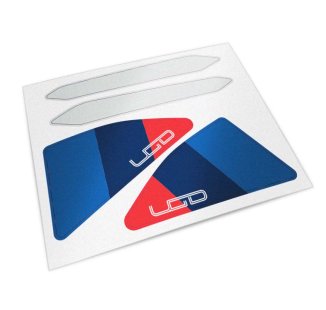 Adhesivos protectores negros para el panel lateral original de la BMW R12 G/S