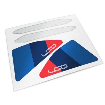 Adhesivos protectores negros para el panel lateral original de la BMW R12 G/S