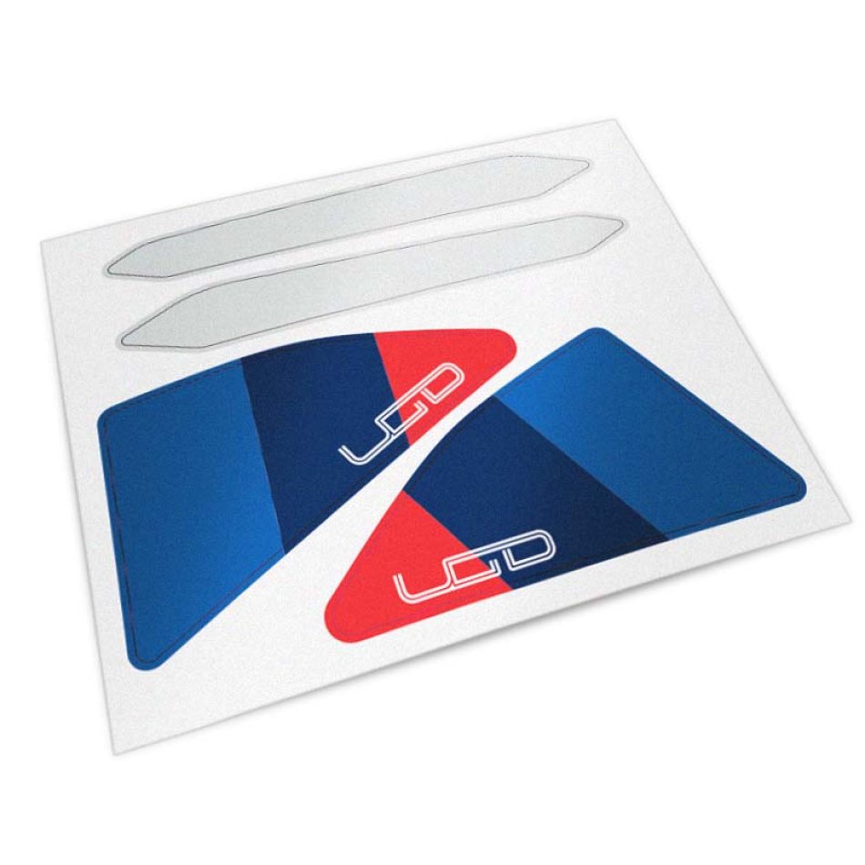 Adhesivos protectores negros para el panel lateral original de la BMW R12 G/S