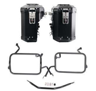 Juego de bolsas de aluminio Atlas de 39L+32L + Marcos de alforjas de aluminio Atlas BMW F450GS
