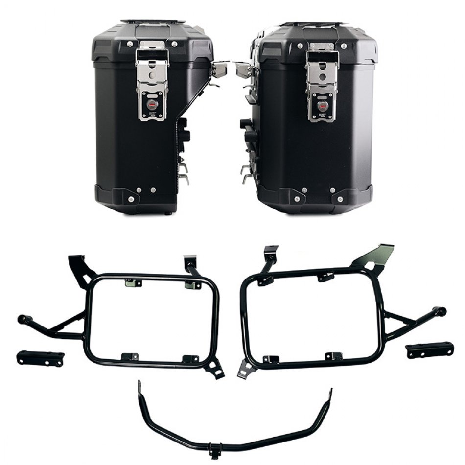 Juego de bolsas de aluminio Atlas de 39L+32L + Marcos de alforjas de aluminio Atlas BMW F850GS y ADV