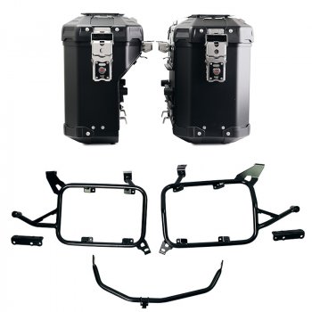 Juego de bolsas de aluminio Atlas de 39L+32L + Marcos de alforjas de aluminio Atlas BMW F900GS ADV