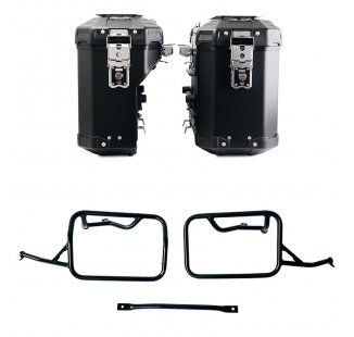 Juego de bolsas de aluminio Atlas de 39L+32L + Marcos de alforjas de aluminio Atlas BMW R12 NineT