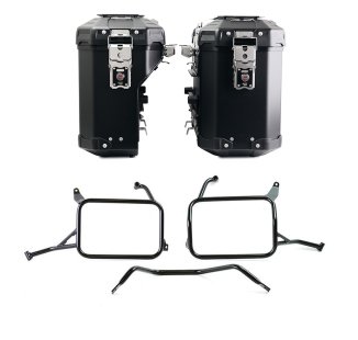 Juego de bolsas de aluminio Atlas de 39L+32L + Bastidores de alforjas de aluminio Atlas Yamaha Ténéré 700