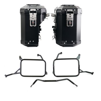 Juego de bolsas de aluminio Atlas de 39L+32L + Bastidores de alforjas de aluminio Atlas Yamaha Ténéré 700