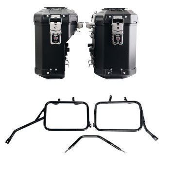 Juego de bolsas de aluminio Atlas de 39L+32L + Marcos de alforjas de aluminio Triumph Tracker 400