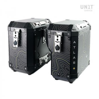 Par de maletas Atlas en Aluminio 40L + 34L