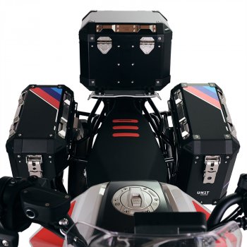 Par de bolsas de aluminio Atlas de 40L + 34L + marcos de alforjas de aluminio para BMW F900GS