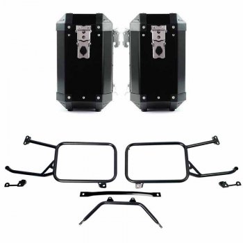 Par de bolsas de aluminio Atlas 40L+40L con chasis Moto Guzzi Stelvio (a partir de 2024)