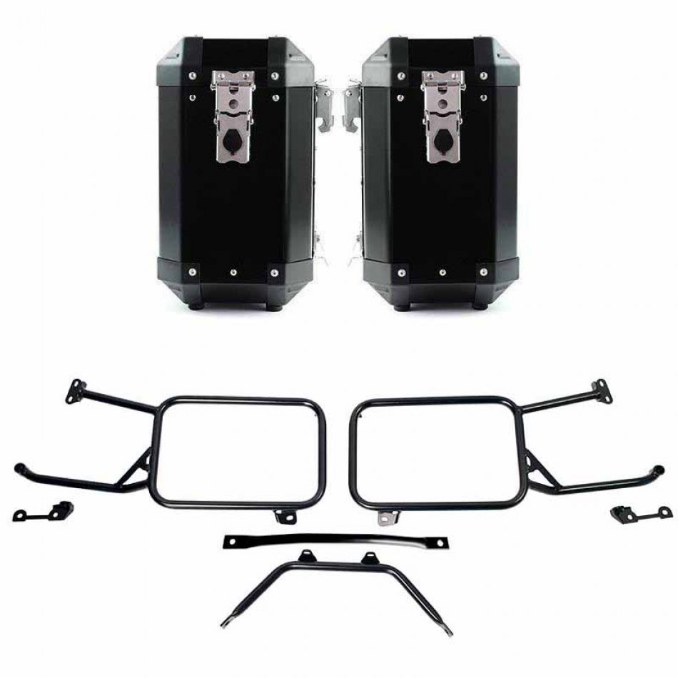 Par de bolsas de aluminio Atlas 40L+40L con chasis Moto Guzzi Stelvio (a partir de 2024)