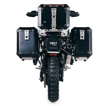 Par de alforjas de aluminio Atlas de 47L y 41L con marco para BMW F900GS