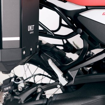 Par de alforjas de aluminio Atlas de 47L y 41L con marco para BMW R12 G/S