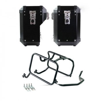 Par de bolsas Atlas en Aluminio 47L + 41L con marcos HUSQVARNA