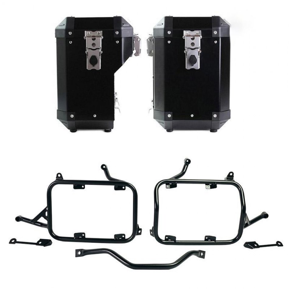 Par de bolsas de aluminio Atlas 47L+41L + Marcos para bolsas de aluminio BMW R1300GS