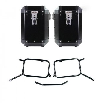 Par de bolsas de aluminio Atlas 47L + 47L con bastidores R & GS