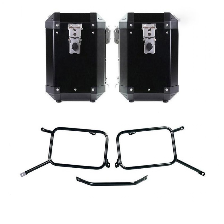 Par de bolsas de aluminio Atlas 47L + 47L con bastidores R & GS