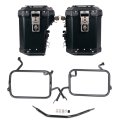 Juego de maletas laterales de aluminio Atlas 48L+41L + Marcos de alforjas de aluminio Atlas BMW F450GS
