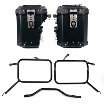 Juego de maletas laterales de aluminio Atlas 48L+41L + Chasis para bolsos Atlas de aluminio Triumph Street Scrambler 900 (a partir de 2026)