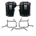 Juego de maletas laterales de aluminio Atlas 48L+41L + Bastidores de alforjas de aluminio Atlas Yamaha Ténéré 700