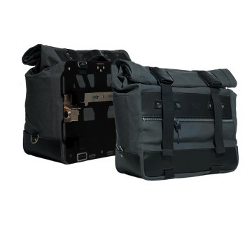 Par de alforjas laterales Cult Canvas de 40L - 50L + Par de placas de aluminio BMW R1300GS ADV