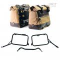 Par de bolsas laterales Cult en Canvas 40L - 50L + Par de placas de aluminio + Marcos R80G/S y R80 GS Basic
