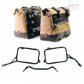 Par de maletas laterales Cult en Canvas 40L - 50L + Par de placas de aluminio + marcos R80-R100GS