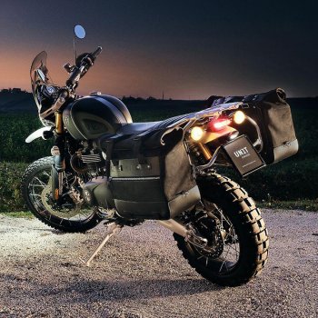 Pareja de alforjas Cult en serraje 40L - 50L + placa Aluminio