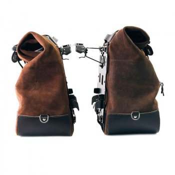 Pareja de alforjas Cult en serraje 40L - 50L + placa Aluminio