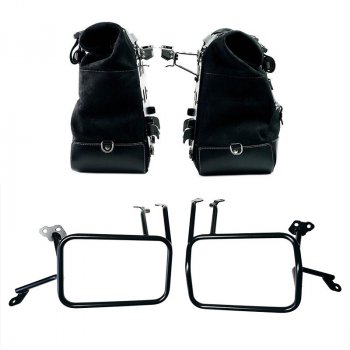 Pareja de alforjas Cult en serraje 40L - 50L + placa Aluminio + Marcos de alforjas de aluminio Atlas para KTM 1290/1390 Super Adventure S-R