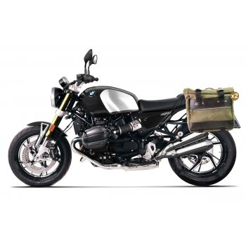 Par de bolsas laterales Cult en serraje 40L - 50L + Placa de aluminio + Marcos para bolsas de aluminio BMW R12 NineT