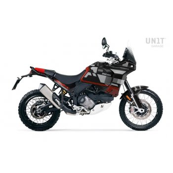 Par de paneles laterales Ducati DesertX RR22 + adhesivos
