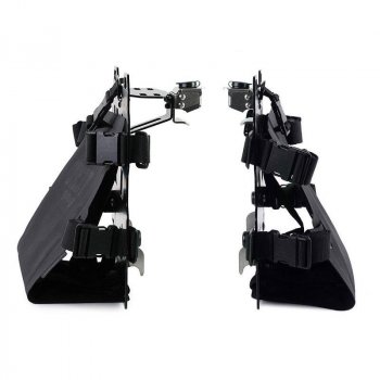 Par de placas de aluminio con enganches rápidos frontales en Hypalon y cerraduras