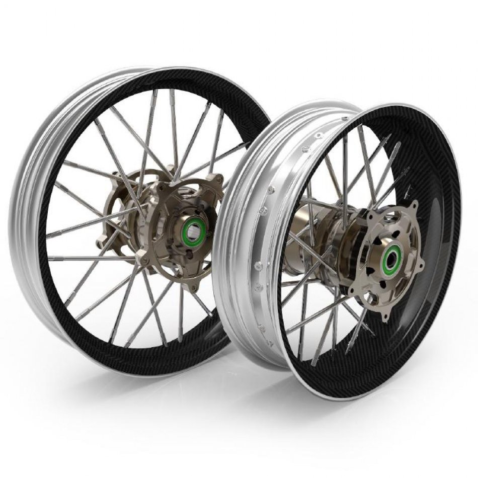 Par de ruedas de radios Pan America 24M9