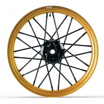 Par de llantas de radios R18, R18 B, Transcontinental 24M9 Oro