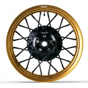 Par de llantas de radios R18, R18 B, Transcontinental 24M9 Oro