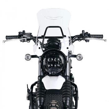 Parabrisas Triumph Bonneville T120 con soporte para GPS
