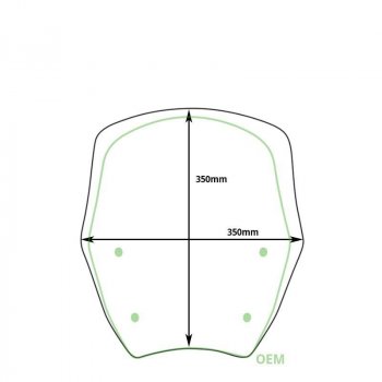 Cúpula M con Radar BMW R1300GS (2023 en adelante)