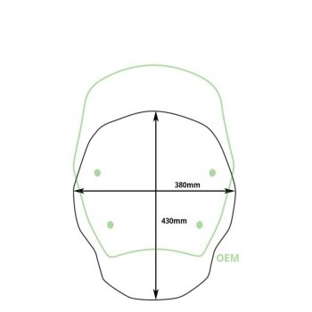 Pantalla S sin Radar BMW R1300GS (2023 en adelante)