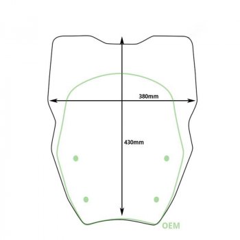 Pantalla XL con Radar BMW R1300GS (2023 en adelante)