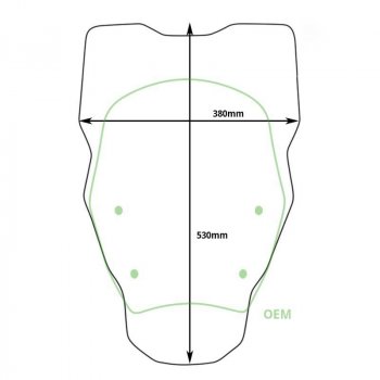 Pantalla XL sin Radar BMW R1300GS (2023 en adelante)